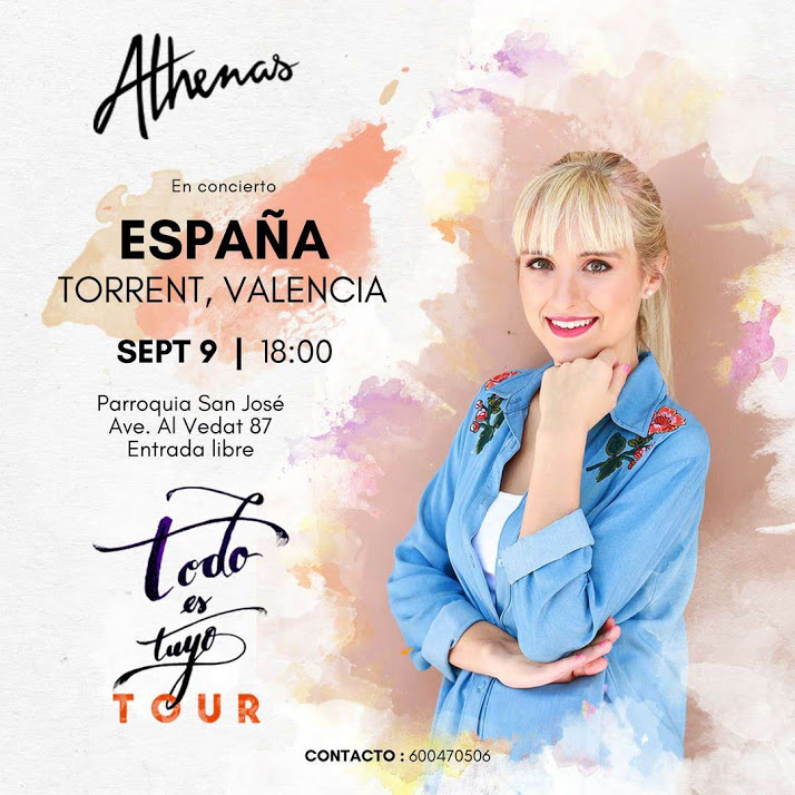 CONCIERTO DE ATHENAS VENICA ¡No te lo pierdas, es este domingo!
